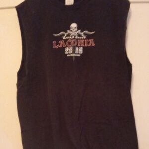 Delta Black Graphic Tank Top for Kids
